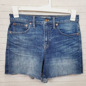 MADEWELL HIGH-RISE DENIM SHORTS, SZ 27